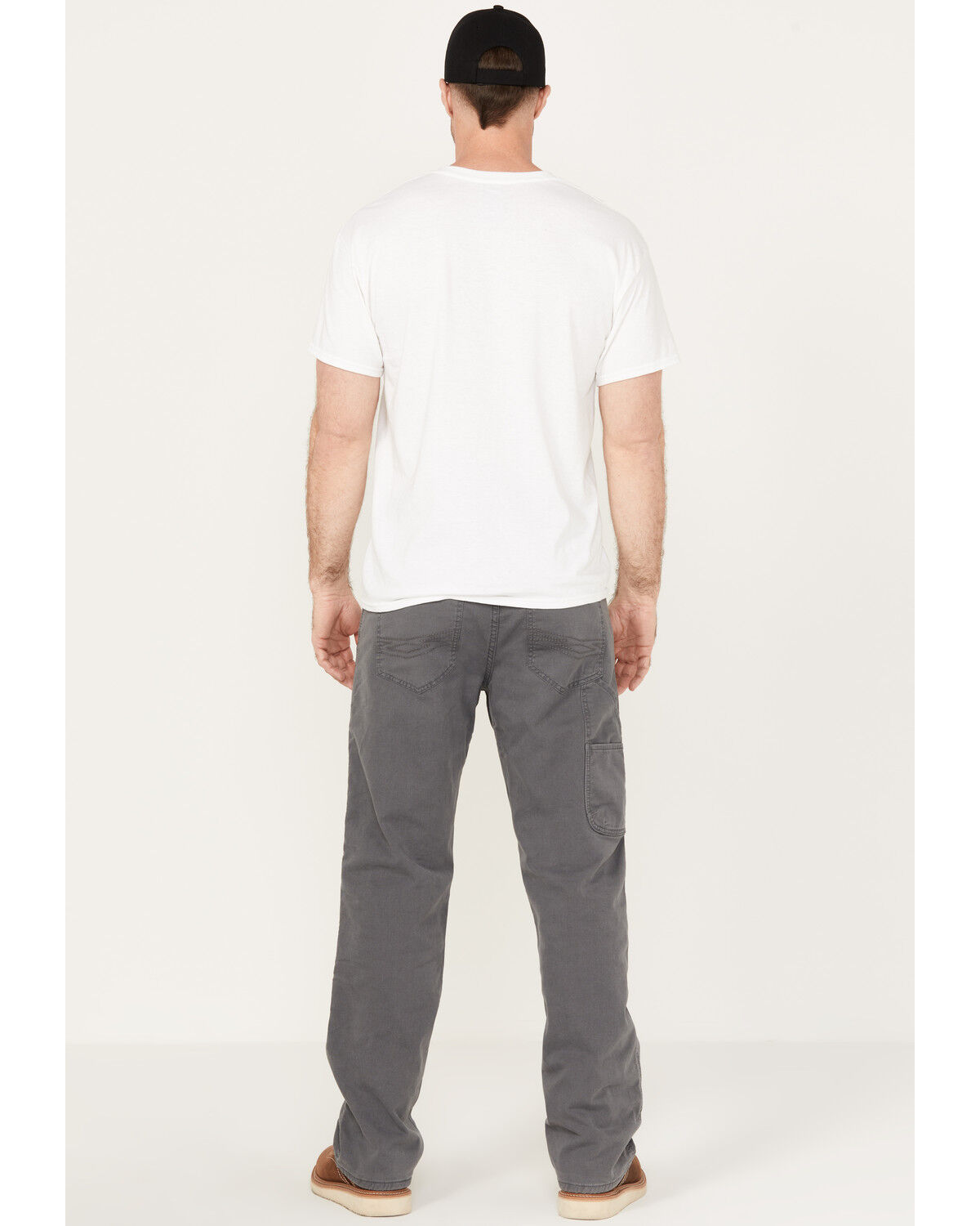 Image #3 - Hawx Men's Lined Straight Leg Canvas Pants, Charcoal, hi-res