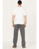 Image #3 - Hawx Men's Lined Straight Leg Canvas Pants, Charcoal, hi-res
