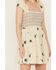 Image #3 - Free People Women's Tory Floral Smocked Mini Dress, Cream, hi-res