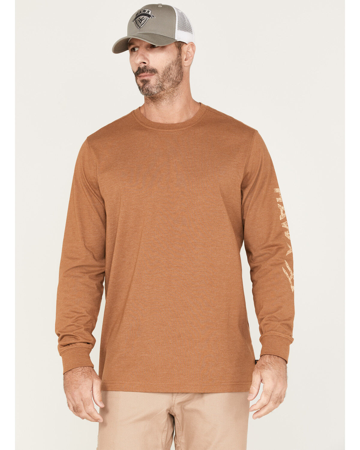 Image #1 - Hawx Men's Flag Logo Graphic Work T-Shirt, , hi-res