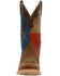 Image #4 - Durango Men's Rebel Pro Texas Flag Western Boots - Broad Square Toe, Tan, hi-res