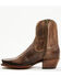 Image #3 - Cleo + Wolf Women's Fern Western Booties - Square Toe, Chocolate, hi-res