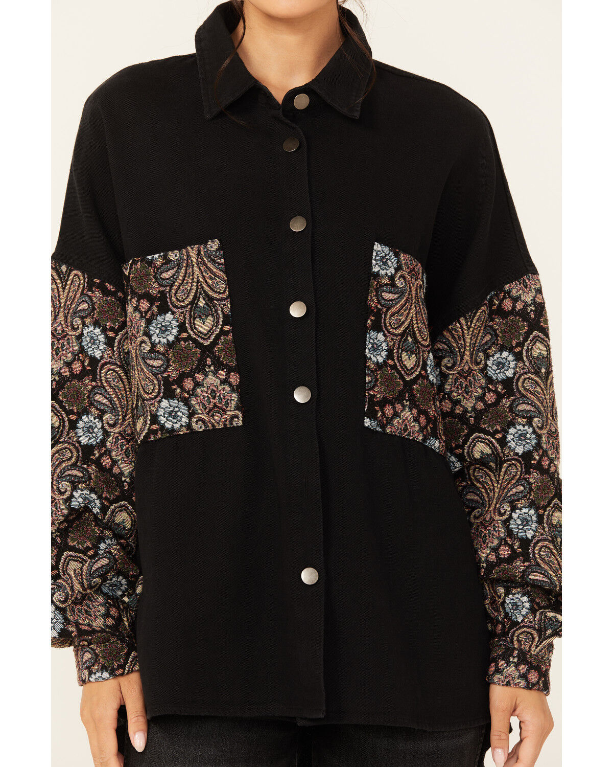 Image #3 - POL Women's Tapestry Shacket, , hi-res