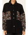 Image #3 - POL Women's Tapestry Shacket, Black, hi-res