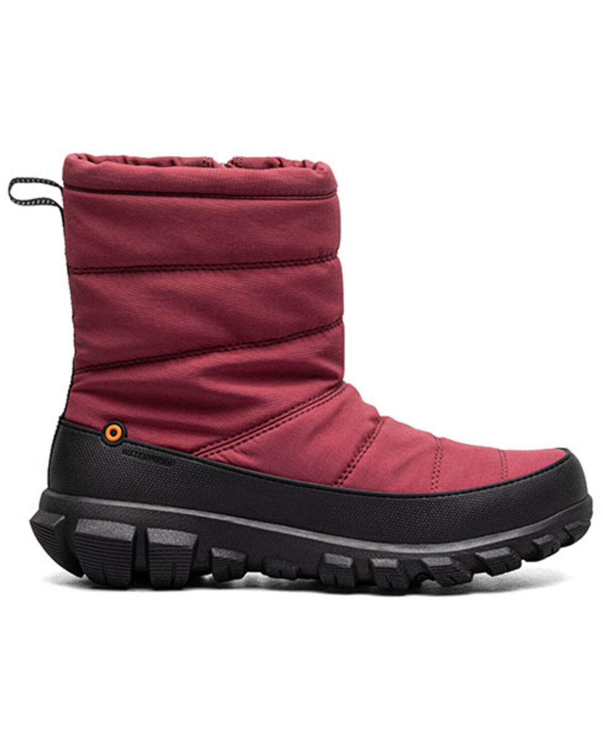 Image #2 - Bogs Women's Cedar Quilt Waterproof Boots - Round Toe, Red, hi-res