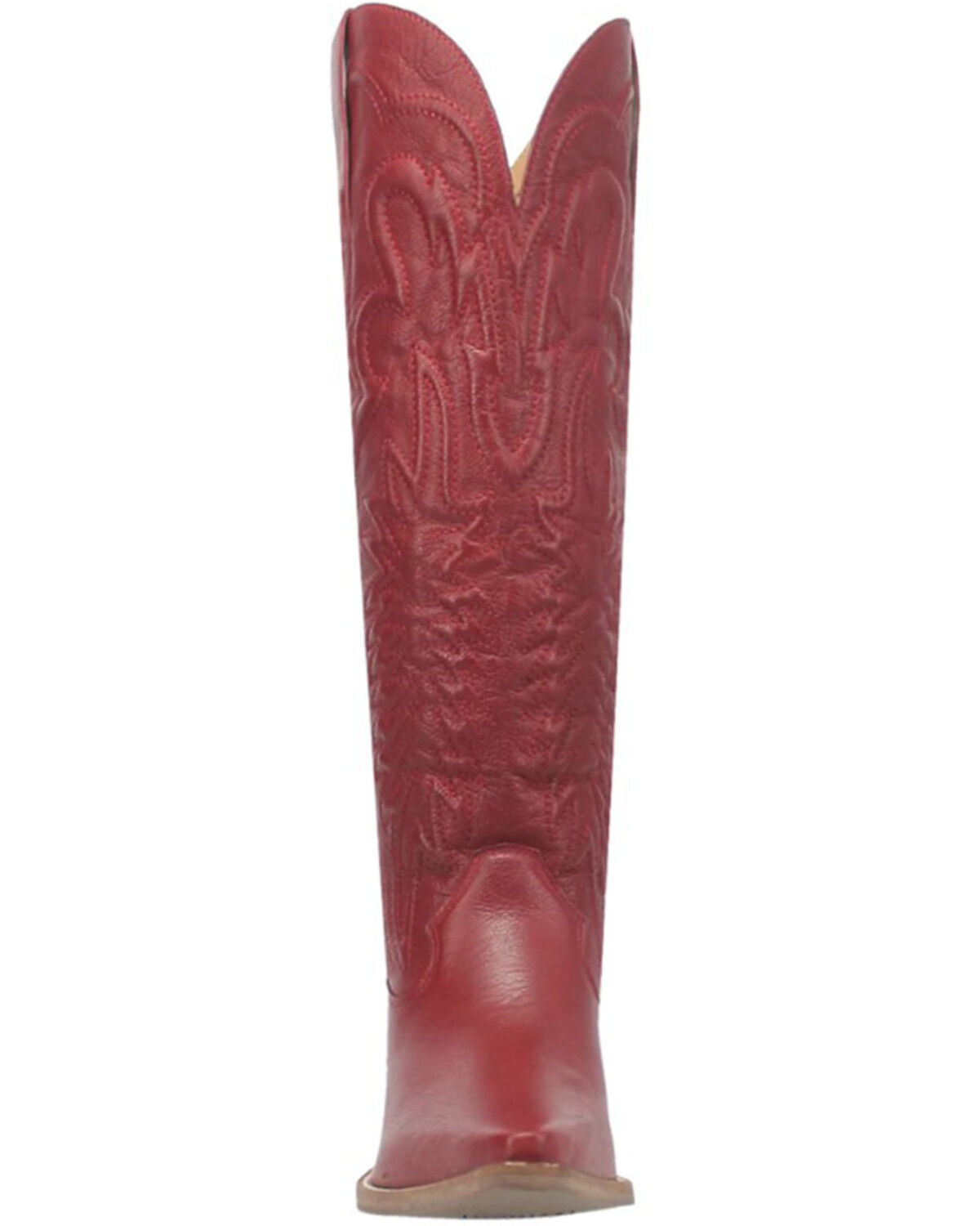 Image #4 - Dingo Women's Raisin Kane Tall Western Boots - Snip Toe, Red, hi-res