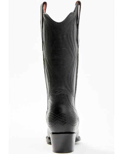 Image #5 - Planet Cowboy Women's Midnight Calf Western Boot - Snip Toe , Black, hi-res
