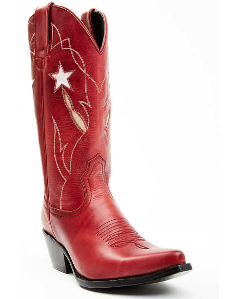 Idyllwind Women's Stellar Western Boots - Snip Toe, Red, hi-res