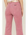 Image #4 - Rolla's Women's Eastcoast Corduroy Flare Jeans, Pink, hi-res