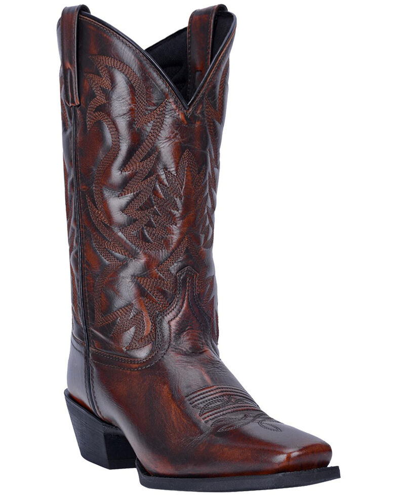 Laredo Men's Lawton Western Boots - Narrow Square Toe, Tan, hi-res