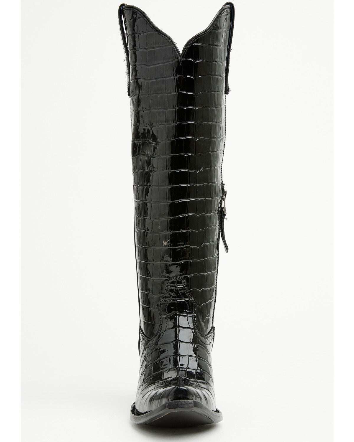 Image #4 - Ariat Women's Casanova Crocodile Print Tall Western Boots - Snip Toe, Black, hi-res