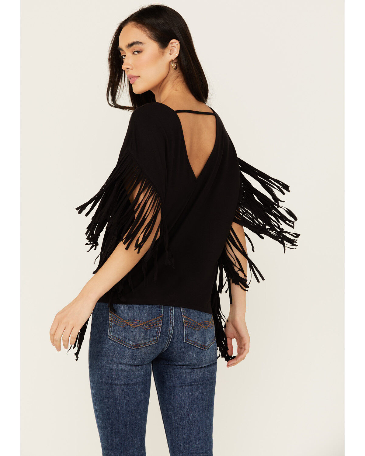 Image #4 - Idyllwind Women's Milner Fringe Short Sleeve Studded Shirt, , hi-res