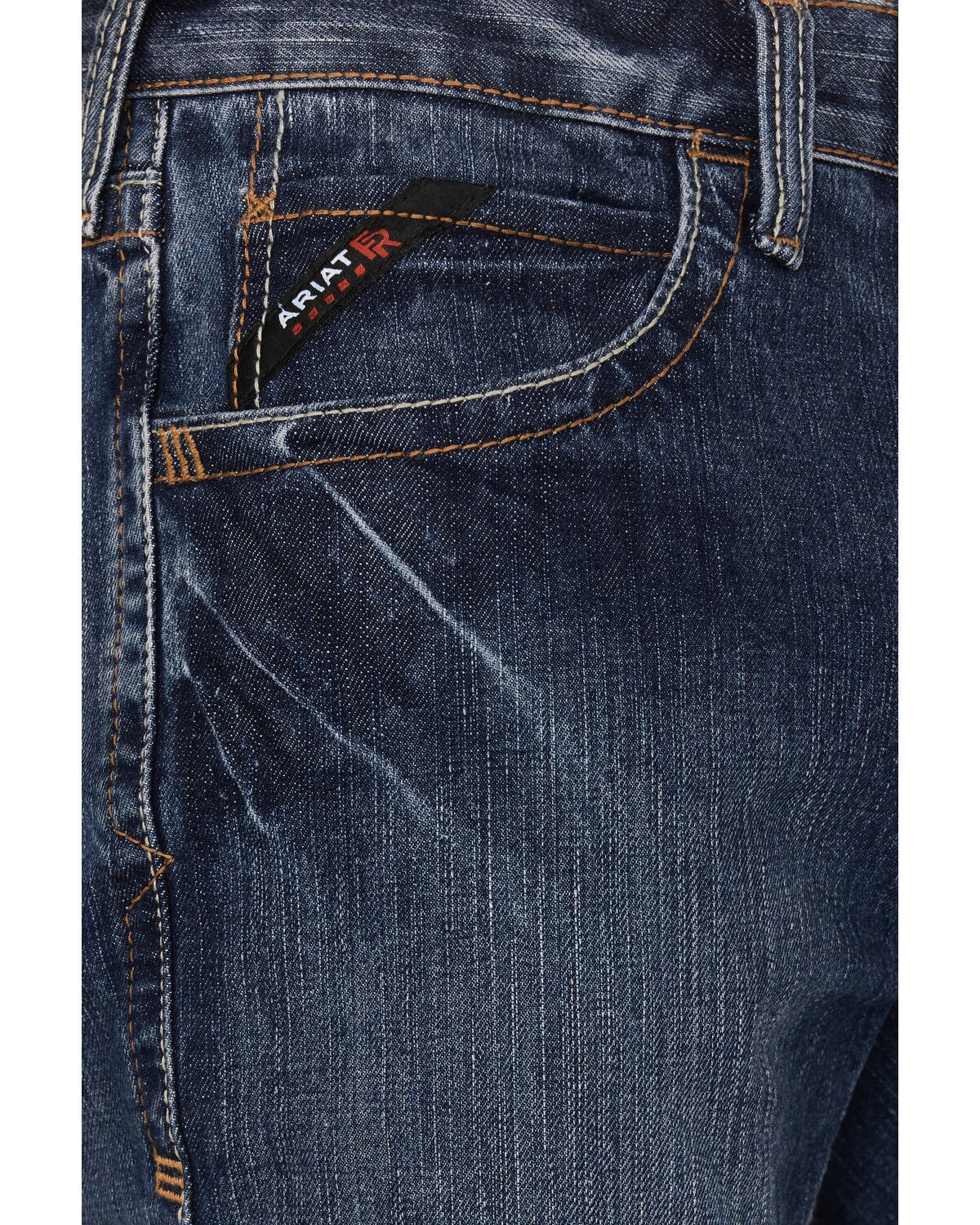 Image #2 - Ariat Men's FR M4 Medium Wash Relaxed Basic Bootcut Jeans - Big, Indigo, hi-res