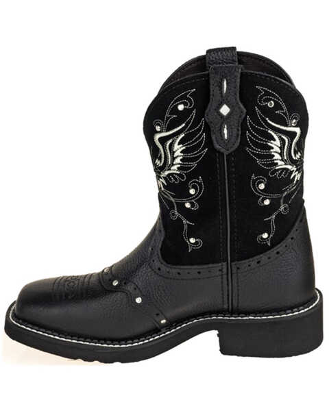 Image #3 - Justin Women's Mandra Western Boots - Square Toe, Black, hi-res