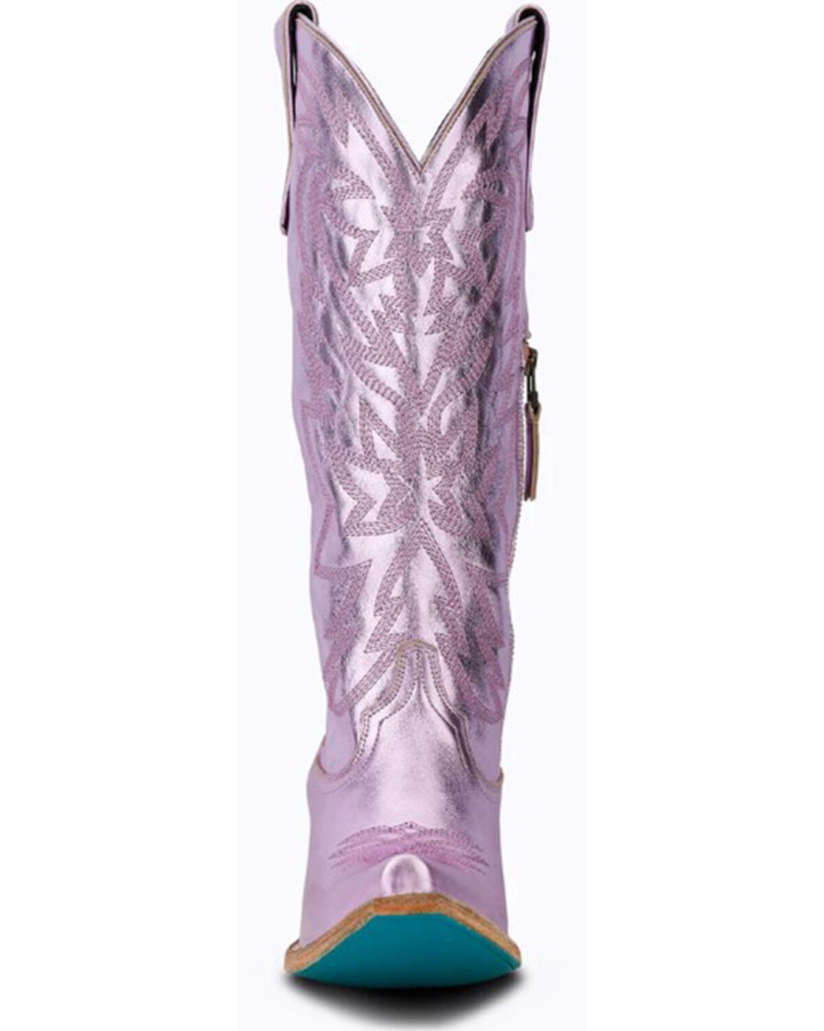 Image #3 - Lane Women's Smokeshow Metallic Tall Western Boots - Snip Toe, Lavender, hi-res