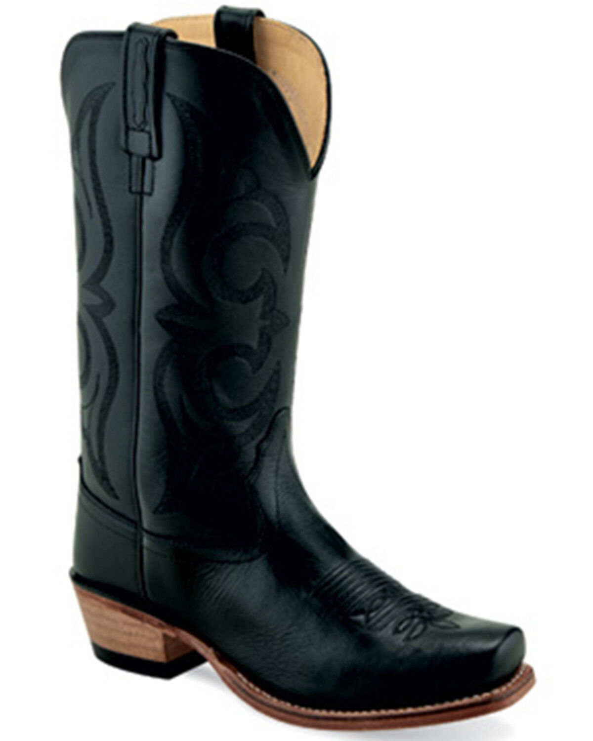 Image #1 - Old West Women's Western Boots - Square Toe, Black, hi-res