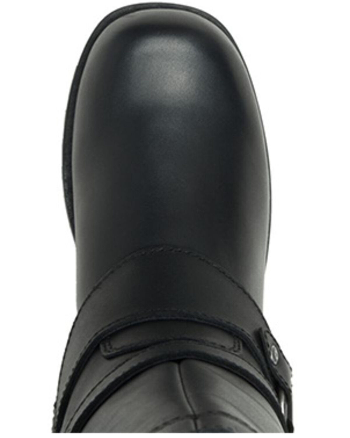 Image #5 - Harley Davidson Women's 9.5" Amber Motorcycle Boots - Round Toe, Black, hi-res