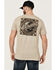 Image #4 - Moonshine Spirit Men's Shots Logo Short Sleeve Graphic T-Shirt, Tan, hi-res
