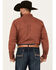 Image #4 - Cody James Men's Kenneth Southwestern Geo Print Long Sleeve Button-Down Stretch Western Shirt - Tall, Red, hi-res