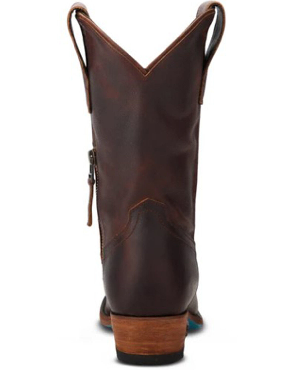 Image #5 - Lane Women's Plain Jane Midi Western Boots - Round Toe, Cognac, hi-res