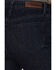 Image #4 - Rock & Roll Denim Women's Dark Wash High Rise Jacquard Striped Striped Bootcut Stretch Denim Jeans, Dark Wash, hi-res