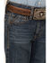 Image #2 - Cody James Boys' Saguaro Dark Wash Mid Rise Stretch Slim Bootcut Jeans, Blue, hi-res