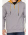 Brothers & Sons Men's French Terry Anorak 1/4 Zip Hooded Sweatshirt, Dark Grey, hi-res