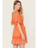 Image #4 - Wishlist Women's Solid Lace Trim Mini Dress, Orange, hi-res