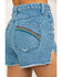 Show Me Your Mumu Women's Arizona Delta Rainbow High Waisted Shorts, Blue, hi-res