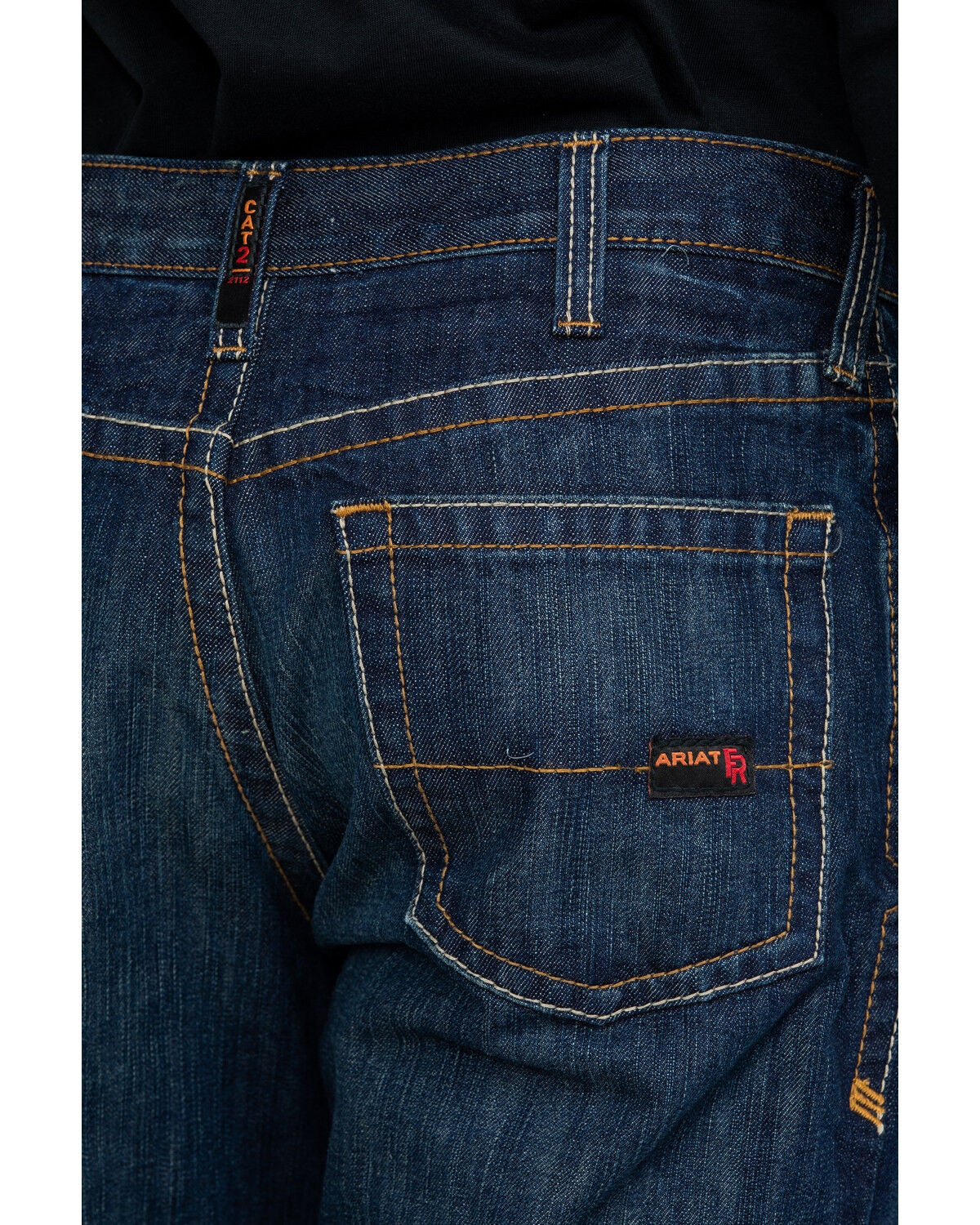 Image #4 - Ariat Men's FR M4 Shale Low Rise Work Jeans, Indigo, hi-res