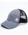 Image #1 - Boot Barn Men's Proud B Corner Logo Ball Cap , Grey, hi-res