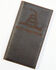Cody James Men's Brown Don't Tread on Me Rodeo Leather Wallet, Dark Brown, hi-res