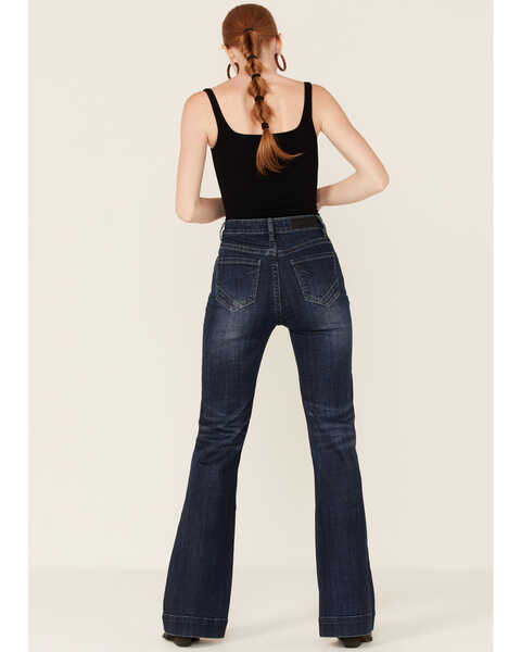 Rock & Roll Denim Women's Trouser Leg Jeans, Blue, hi-res
