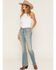 Image #1 - Levi's Women's 725 Light Wash High Rise Bootcut Stretch Denim Jeans, Light Wash, hi-res