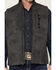 Image #3 - Ariat Men's Americana Flag Print Softshell Vest, Charcoal, hi-res
