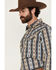 Image #2 - Gibson Trading Co Men's Sand Stone Wallpaper Striped Long Sleeve Snap Western Shirt, Multi, hi-res