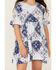 Image #3 - Wrangler Girls' Bandana Print Short Sleeve Mini Dress, Light Blue, hi-res