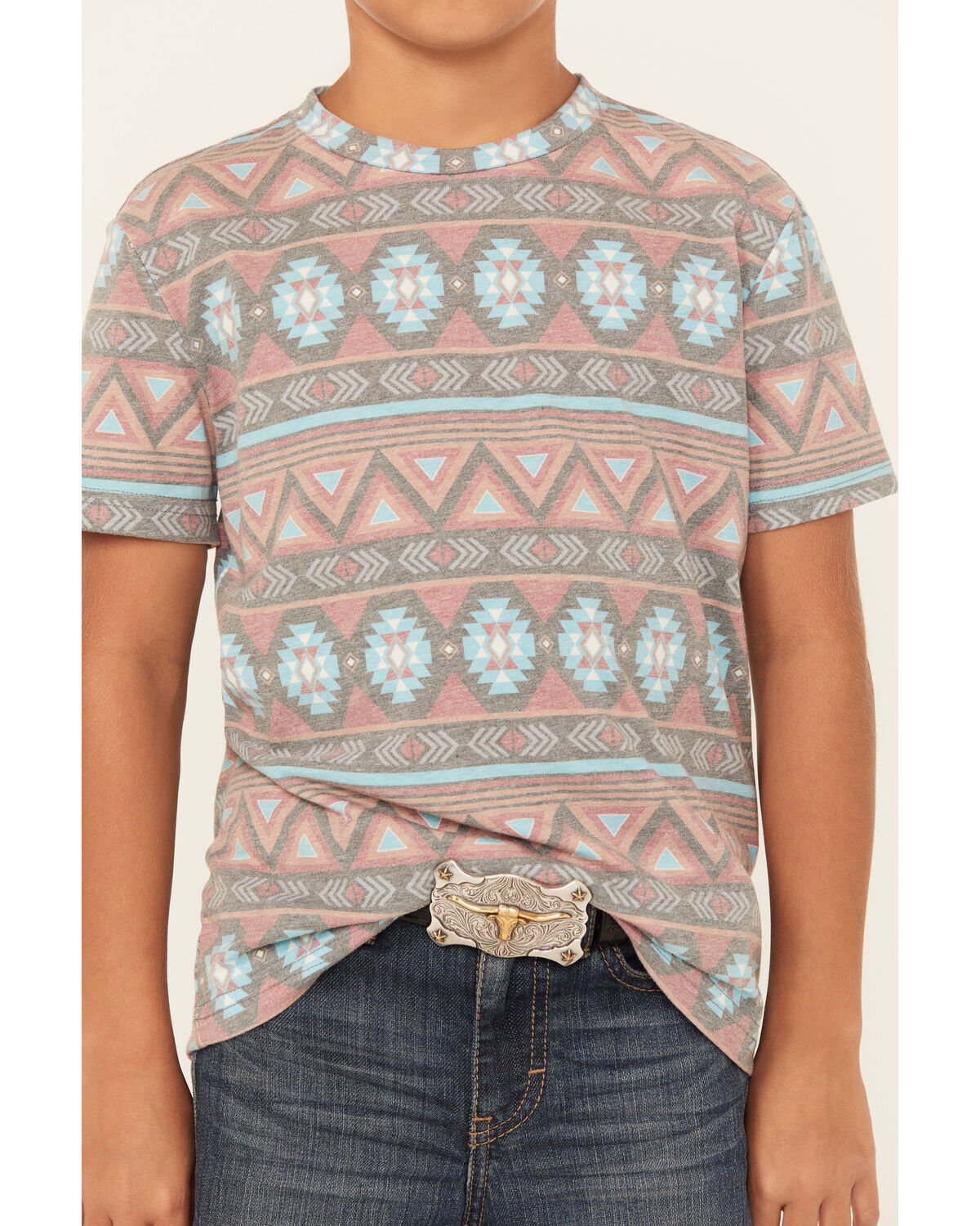 Image #3 - Rock & Roll Denim Boys' Southwestern Print Short Sleeve T-Shirt, , hi-res