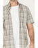 Image #3 - Dickies Men's Flex Plaid Print Short Sleeve Button-Down Work Shirt, Grey, hi-res