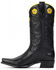 Image #3 - Ranch Road Boots Women's Rosette Floral Embroidered Western Boots - Snip Toe, Black, hi-res