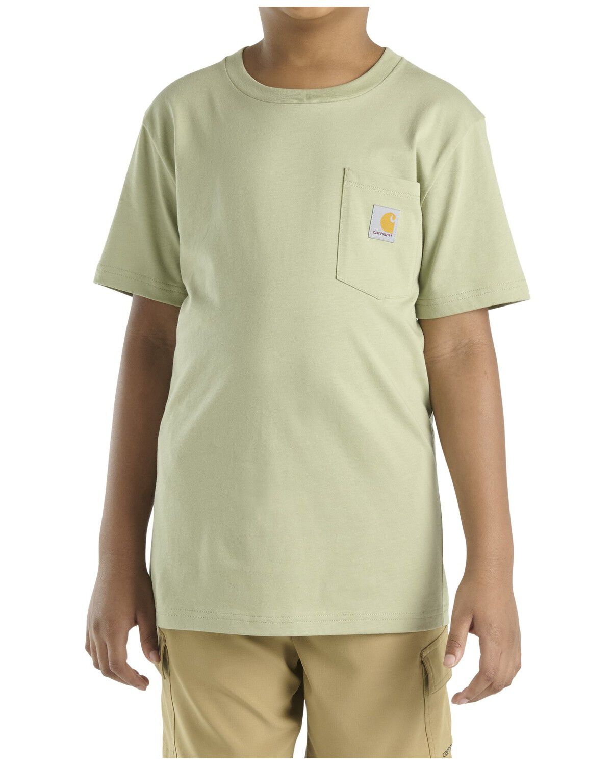 Image #1 - Carhartt Toddler Boys' Solid Midweight Short Sleeve Pocket T-Shirt, Green, hi-res