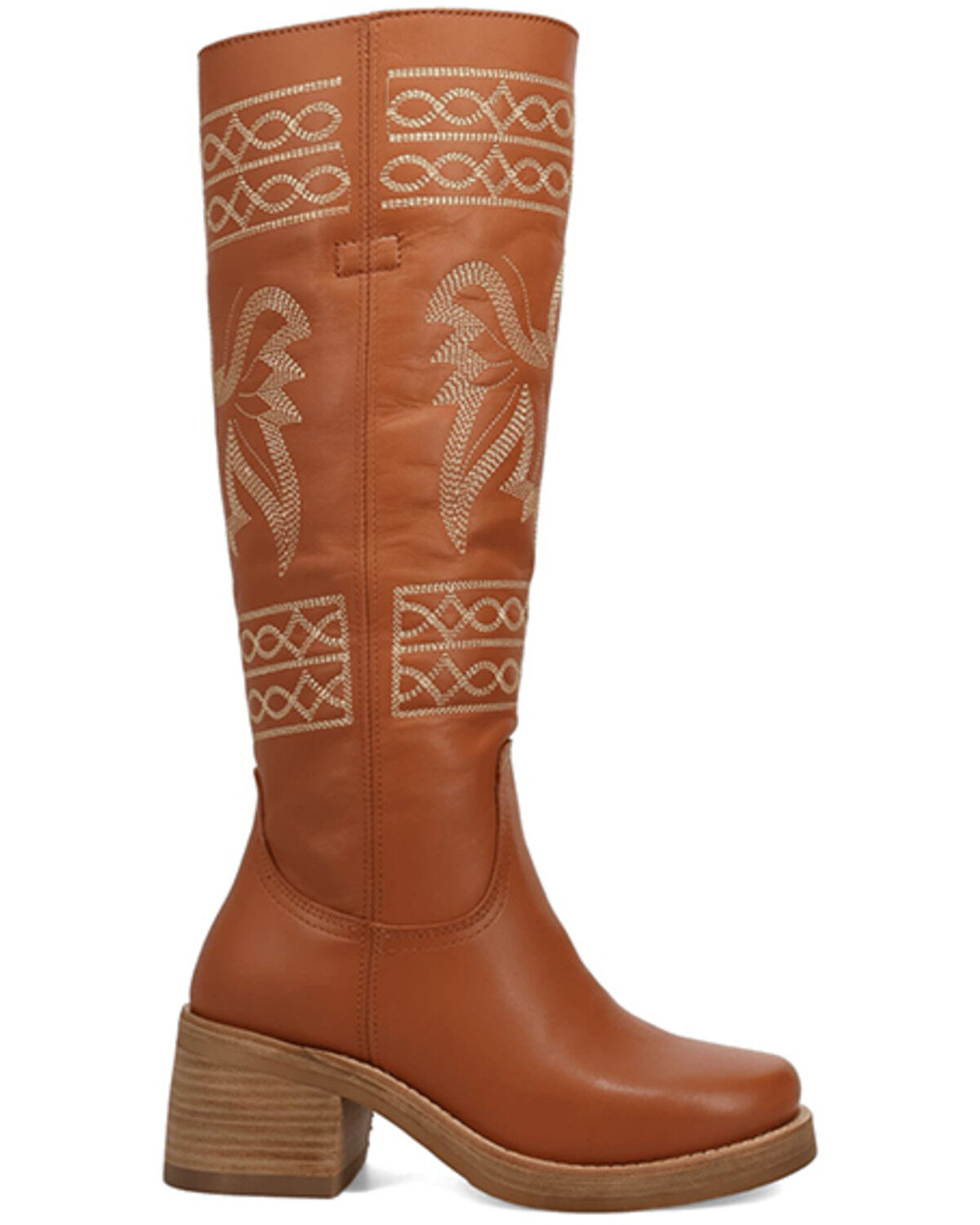 Image #2 - Dingo Women's Avalon Tall Fashion Boots - Round Toe, Brown, hi-res