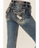 Miss Me Women's Blurred Lines Bootcut Jeans, Blue, hi-res