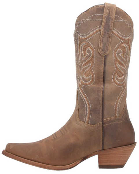 Image #3 - Dan Post Women's Karmel Western Boots - Snip Toe, Lt Brown, hi-res