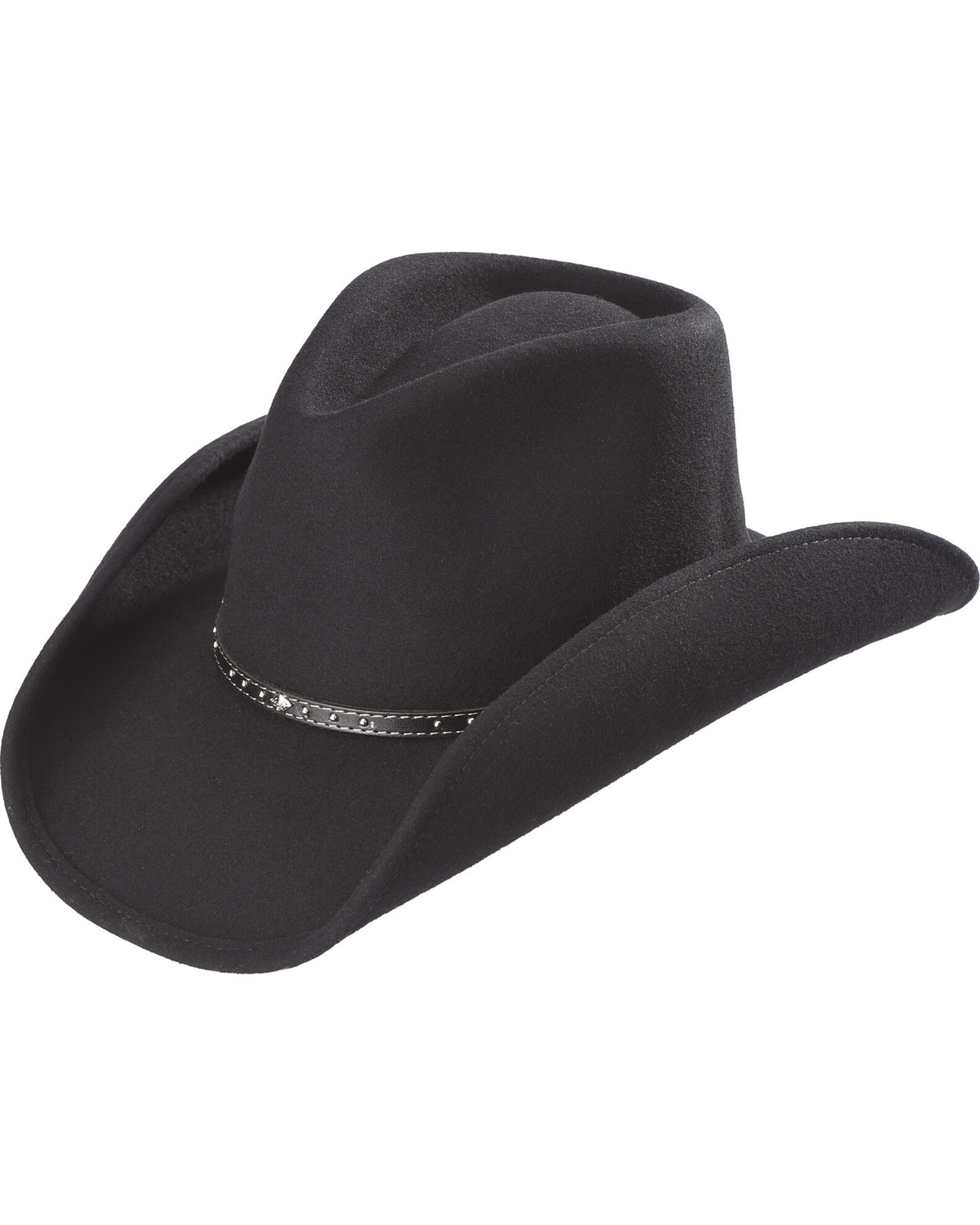 Pinch front felt cheap cowboy hat