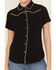 Image #4 - Idyllwind Women's Featherlight Short Sleeve Snap Shirt, Black, hi-res