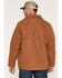 Image #4 - Carhartt Men's Loose Fit Washed Duck Sherpa Lined Coat, Brown, hi-res