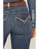 Image #4 - Ariat Women's Lelani Medium Wash Perfect Rise Trouser Stretch Denim Jeans, Medium Wash, hi-res
