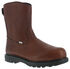 Image #1 - Iron Age Men's Hauler Wellington Side-Zipper Work Boots - Composite Toe, Brown, hi-res