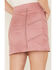 Image #3 - Idyllwind Women's Charlotte Faux Suede Studded Mini Skirt, Mauve, hi-res